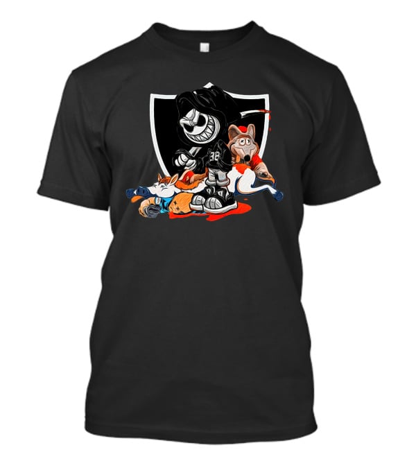 DC4L Custom Tee's Battle For The Division Raiders Wolf Horse Rivalry T-Shirt