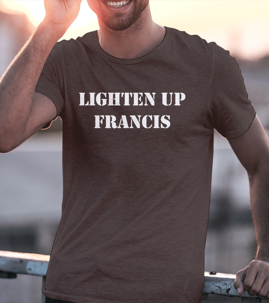 Lighten Up Francis Stripes Character T-Shirt