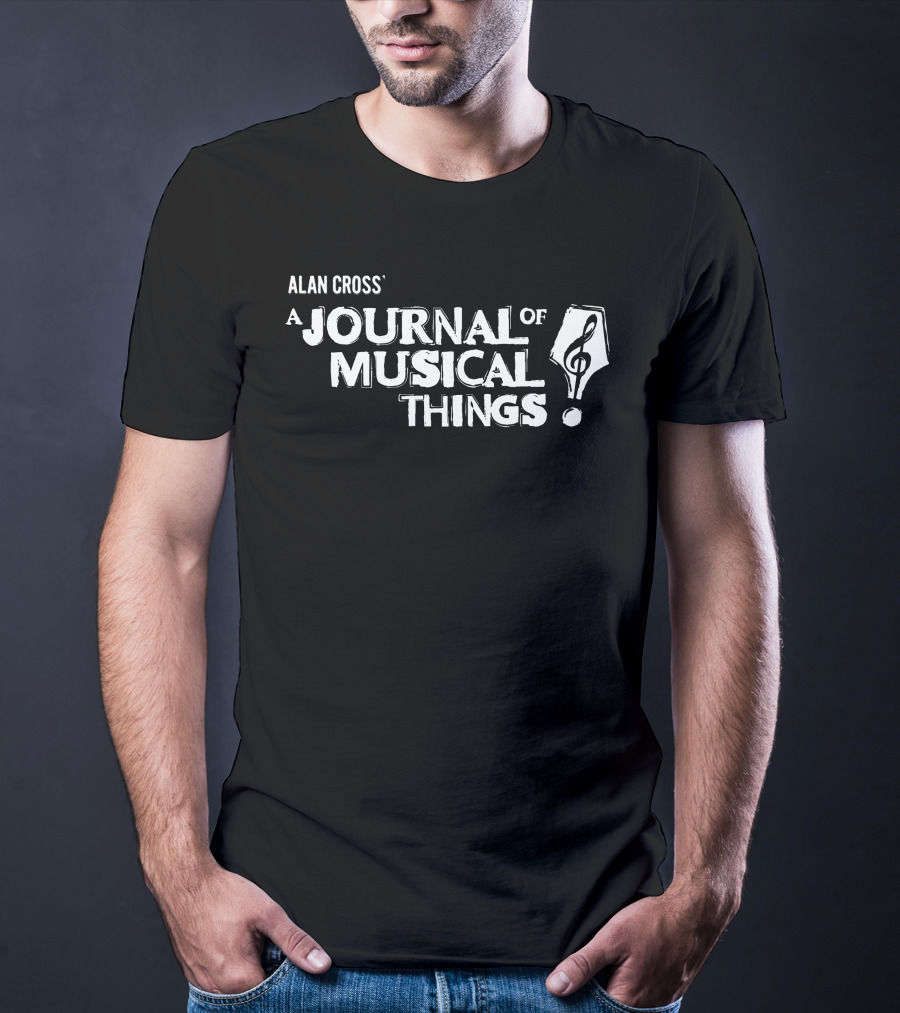 Alan Cross' A Journal Of Musical Things Treble Clef Pen T-Shirt