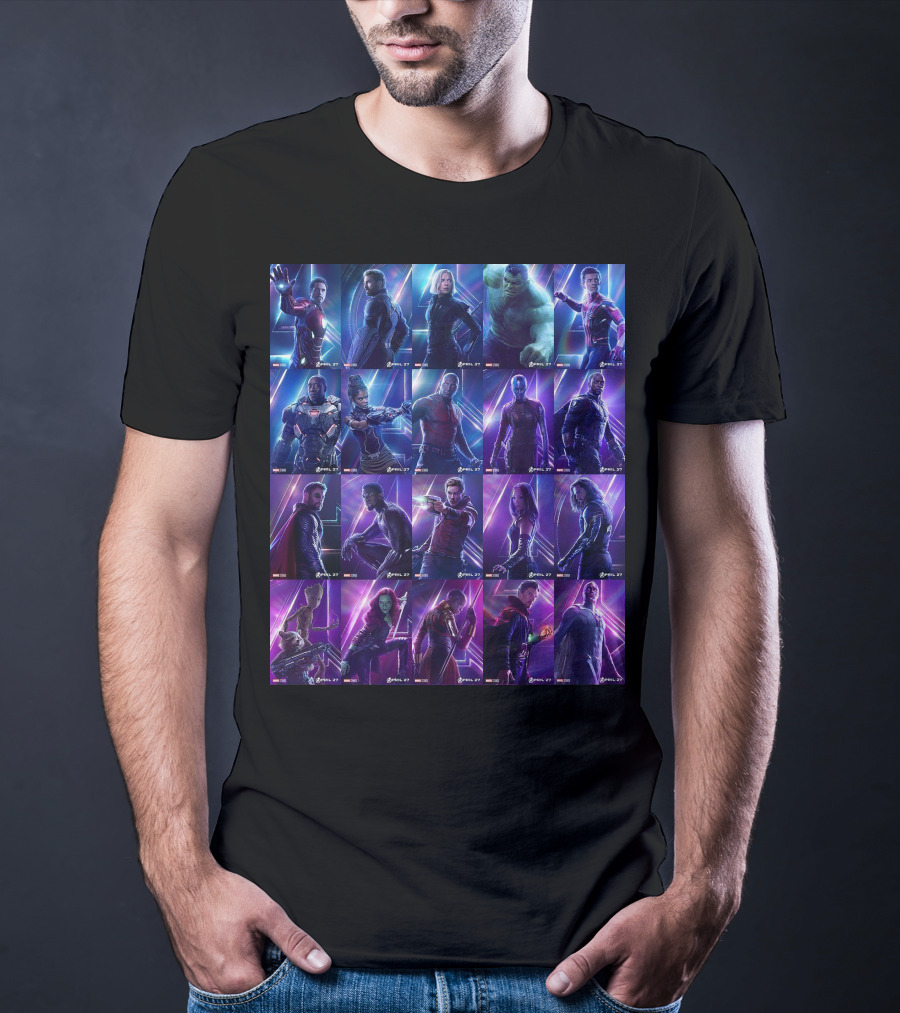 Avengers Endgame Characters Marvel Cinematic Universe T-Shirt