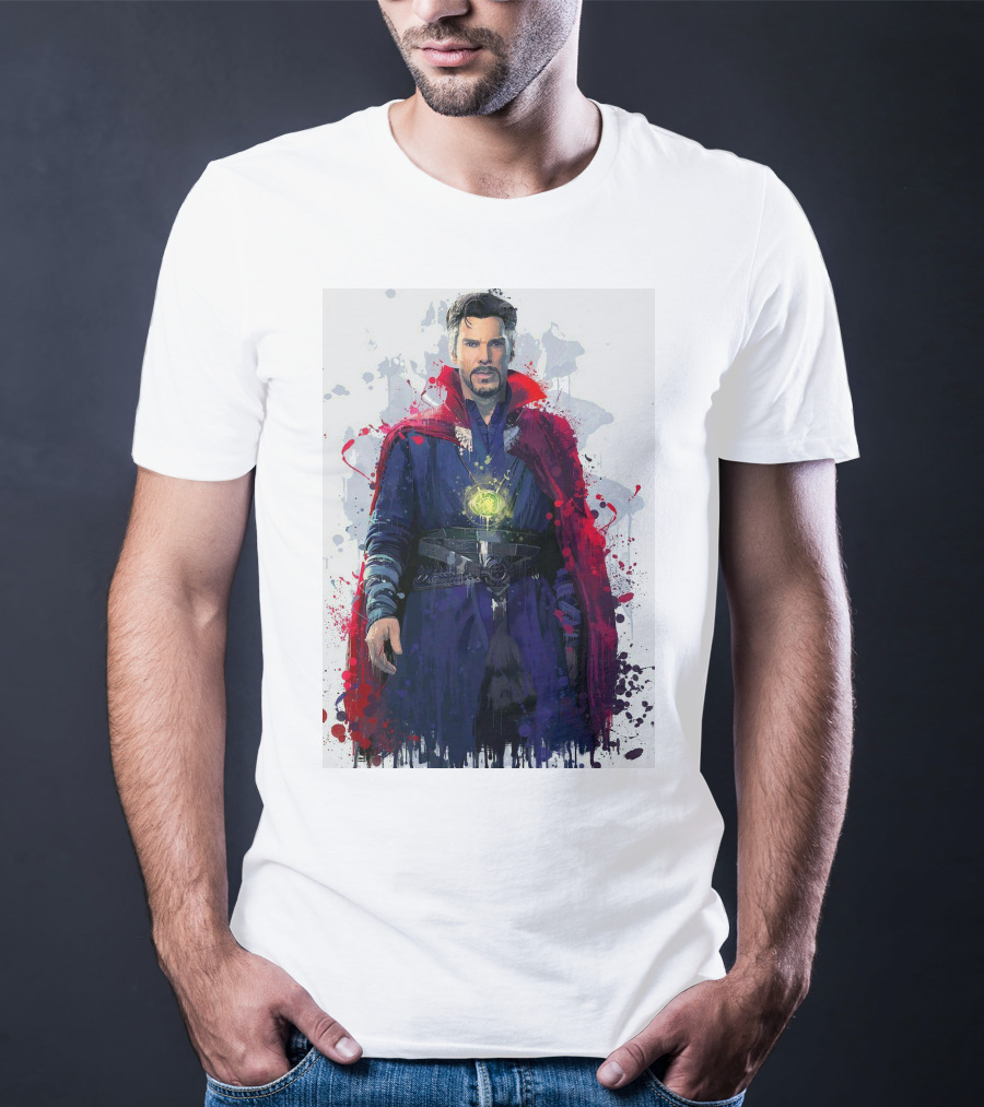 Doctor Strange Spellbinding Red Cloak And Magic Artistry T-Shirt