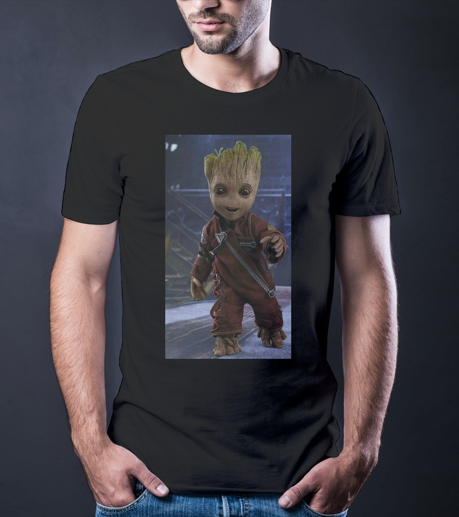 Baby Groot Guardians Of The Galaxy Character T-Shirt