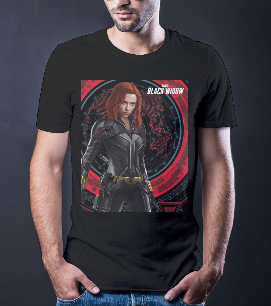 Marvel Black Widow Natasha Romanoff Avengers Iconic Suit T-Shirt