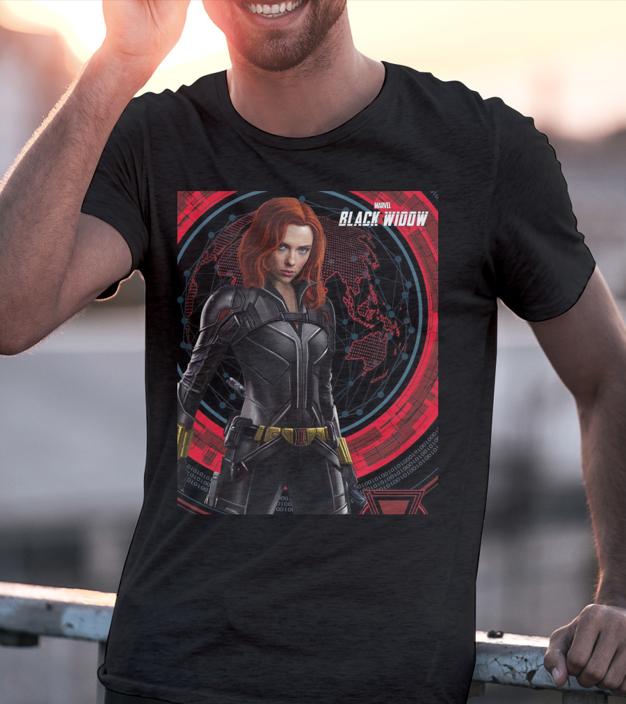 Marvel Black Widow Natasha Romanoff Avengers Iconic Suit T-Shirt