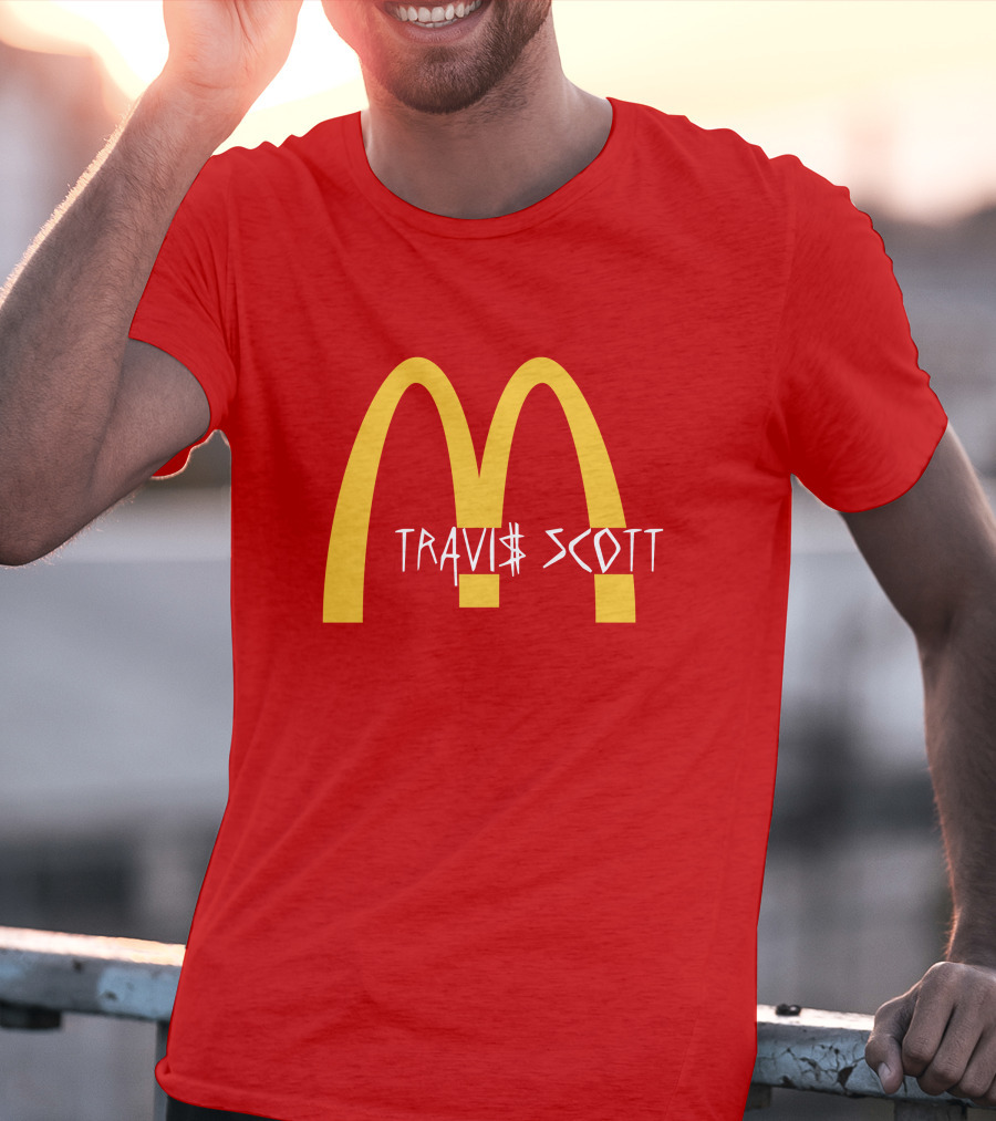 Travis Scott McDonald's Collaboration Golden Arches T-Shirt