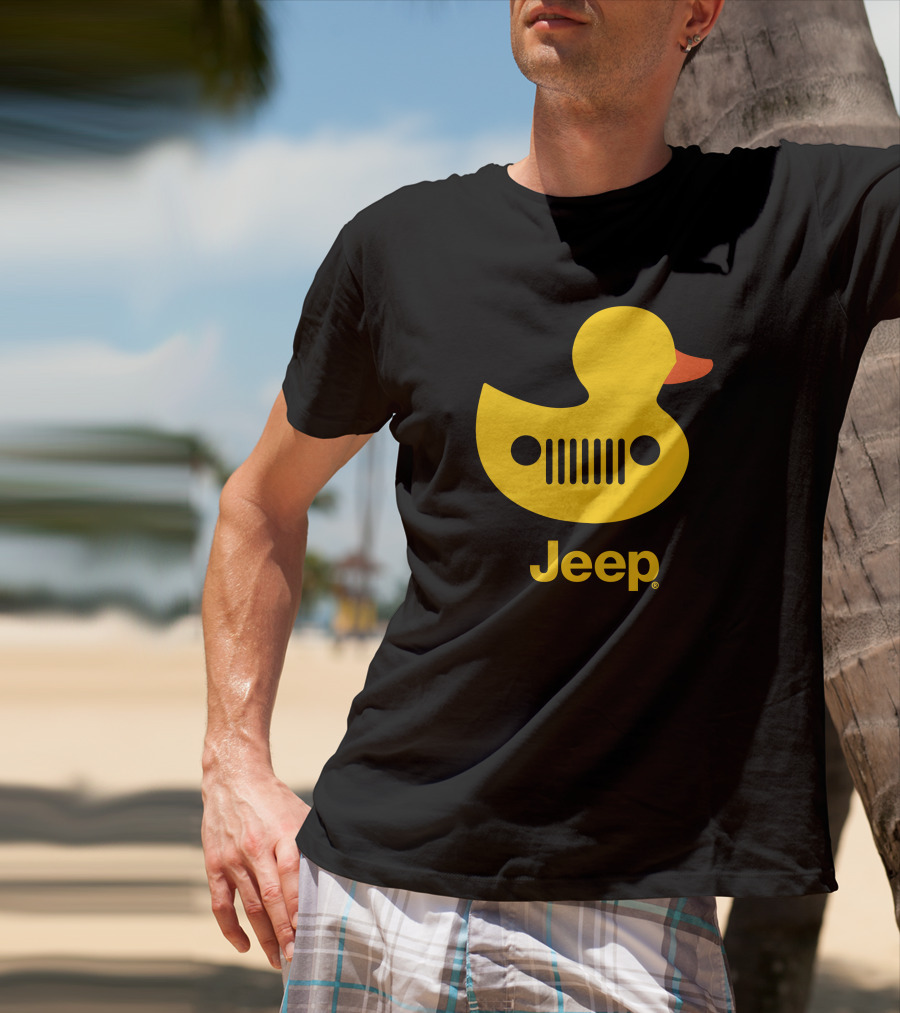 Duck Duck Jeep Rubber Duck Jeep Grill T-Shirt