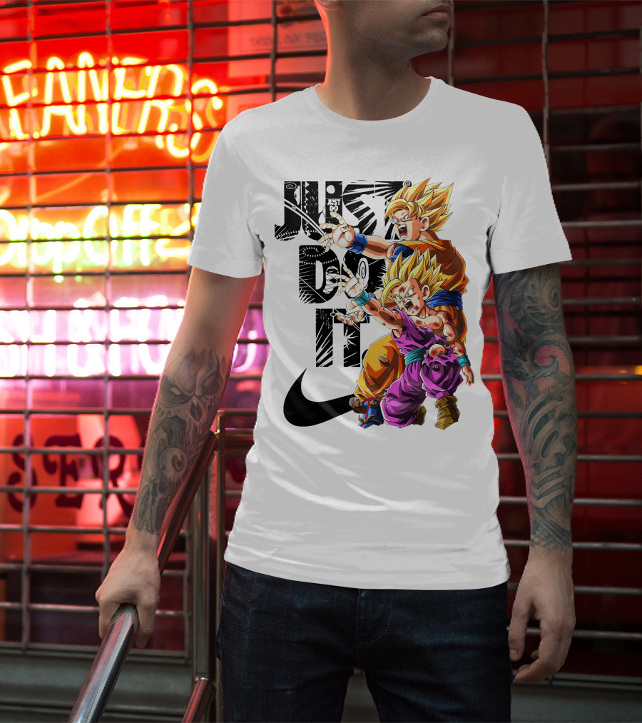 Just Do It Vintage DBZ Dragon Goku Super Saiyan T-Shirt