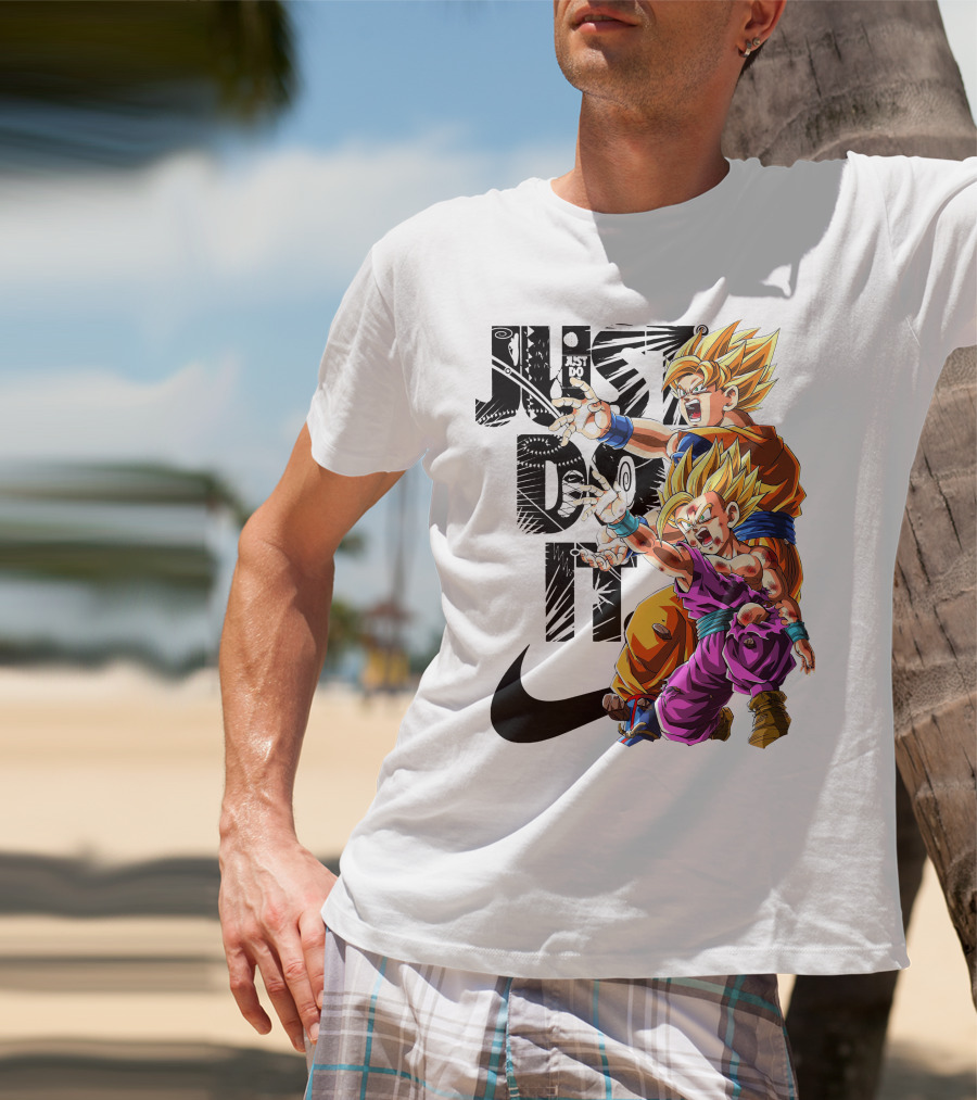 Just Do It Vintage DBZ Dragon Goku Super Saiyan T-Shirt