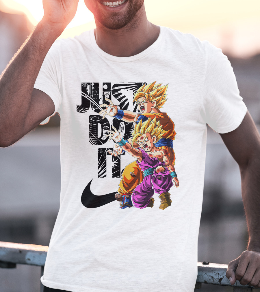 Just Do It Vintage DBZ Dragon Goku Super Saiyan T-Shirt