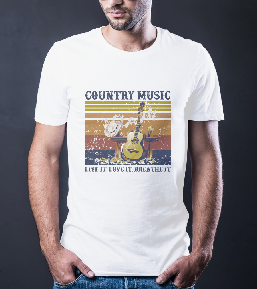 Country Music Live It Love It Breathe It T-Shirt