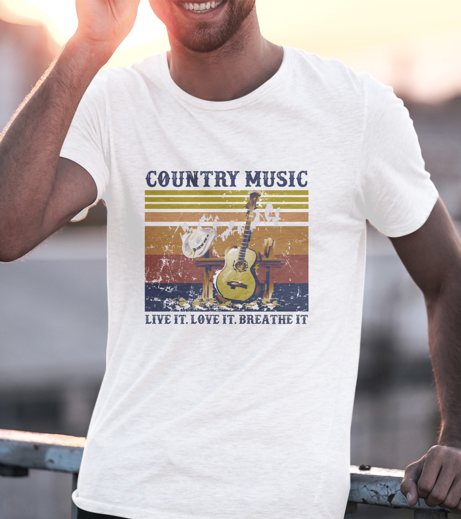 Country Music Live It Love It Breathe It T-Shirt