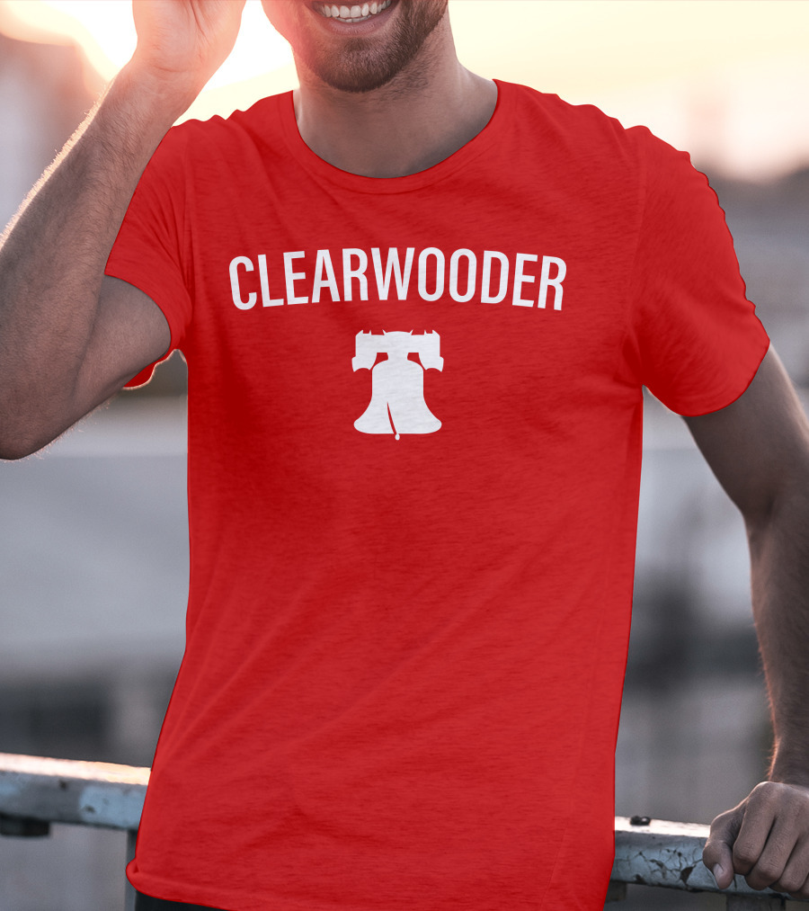 Phillies Clearwooder Liberty Bell Icon Red T-Shirt