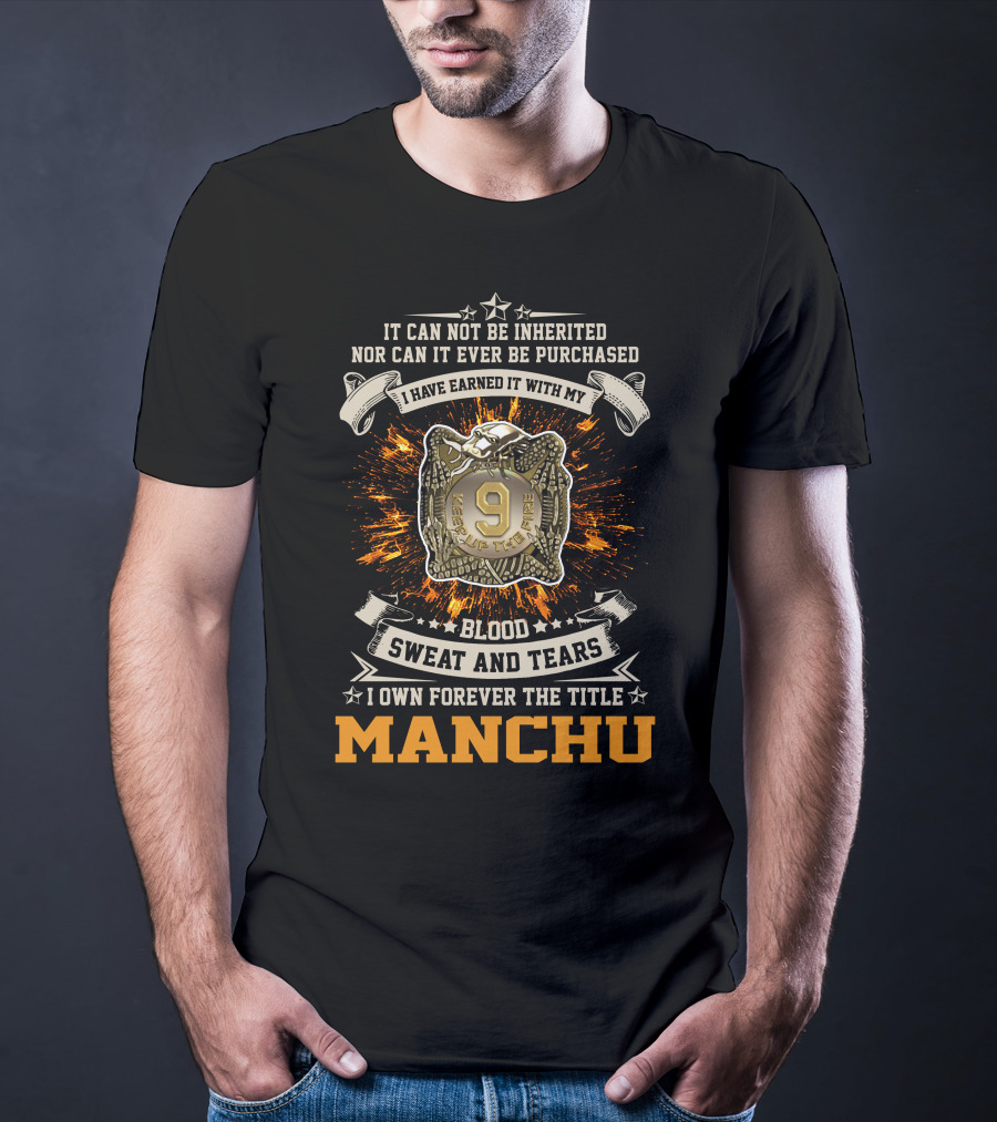 9Th Infantry Regiment Manchu Blood Sweat And Tears T-Shirt