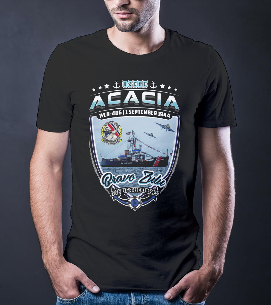 Uscgc Acacia Wlb-406 1 September 1944 Bravo Zulu Ace Of The Lakes T-Shirt