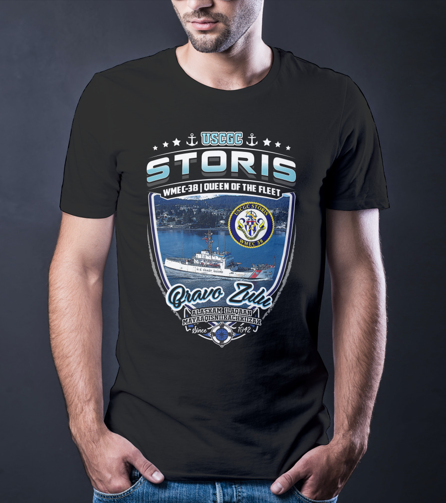 Uscgc Storis Wmec-38 Queen Of The Fleet Bravo Zulu Since 1942 T-Shirt
