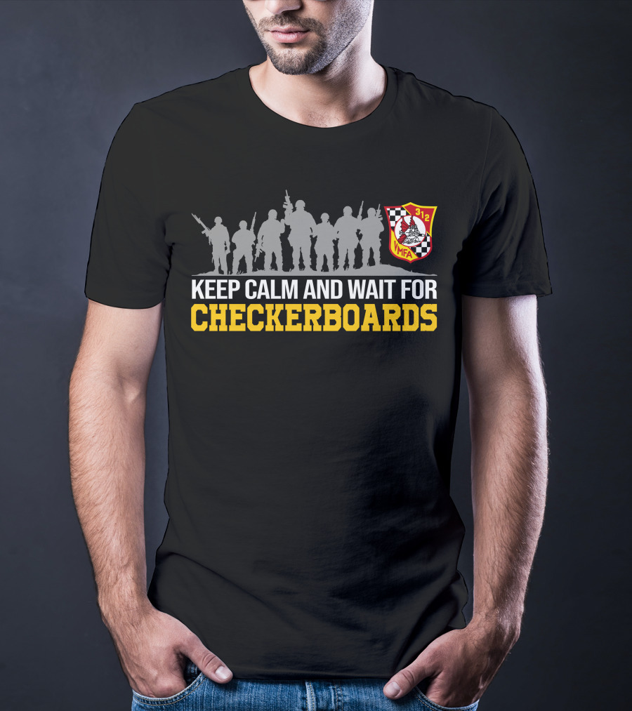 Keep Calm And Wait For Checkerboards Vmfa 312 T-Shirt
