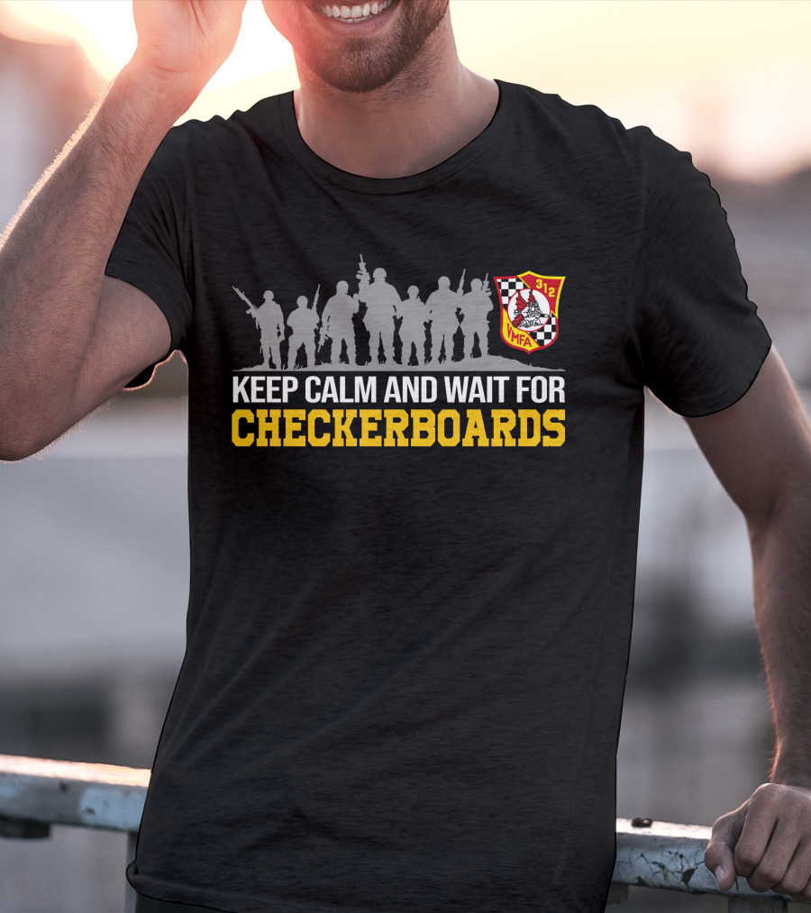Keep Calm And Wait For Checkerboards Vmfa 312 T-Shirt
