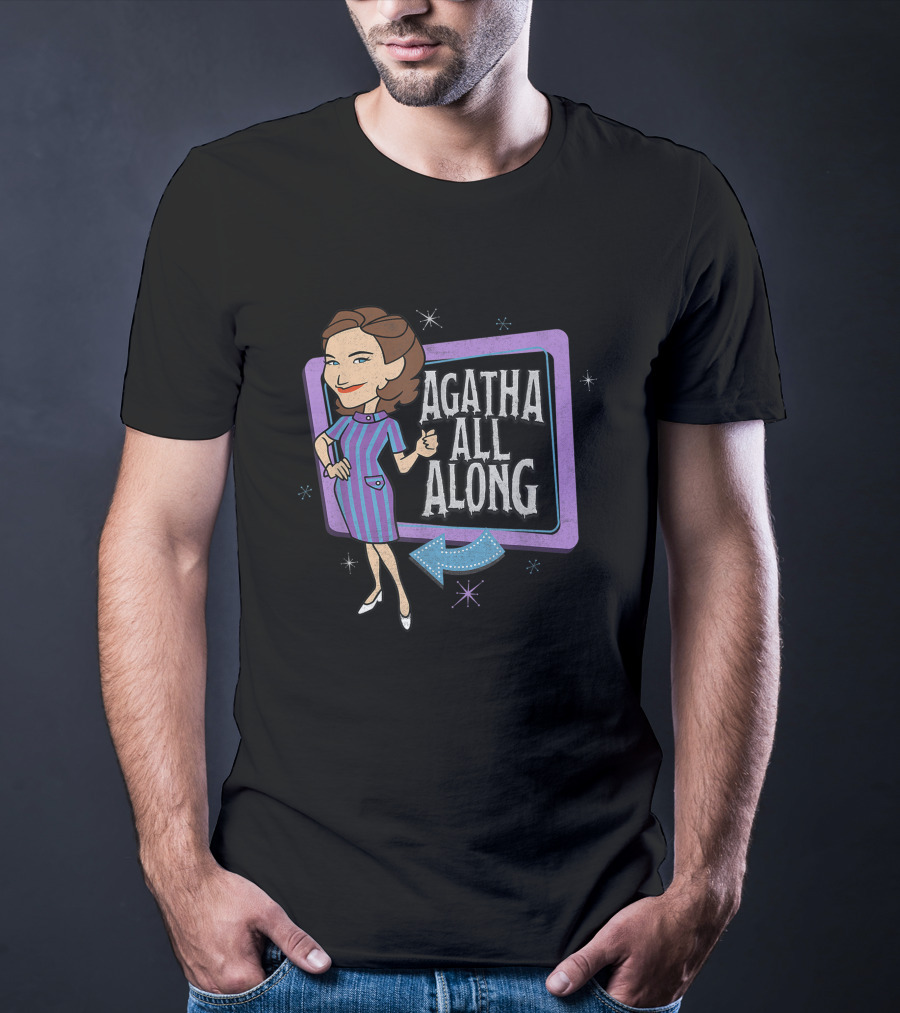 Agatha All Along WandaVision Marvel Retro Cartoon T-Shirt