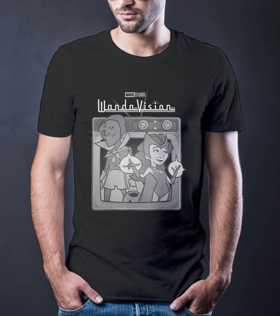 Marvel Studios WandaVision Cartoon TV T-Shirt