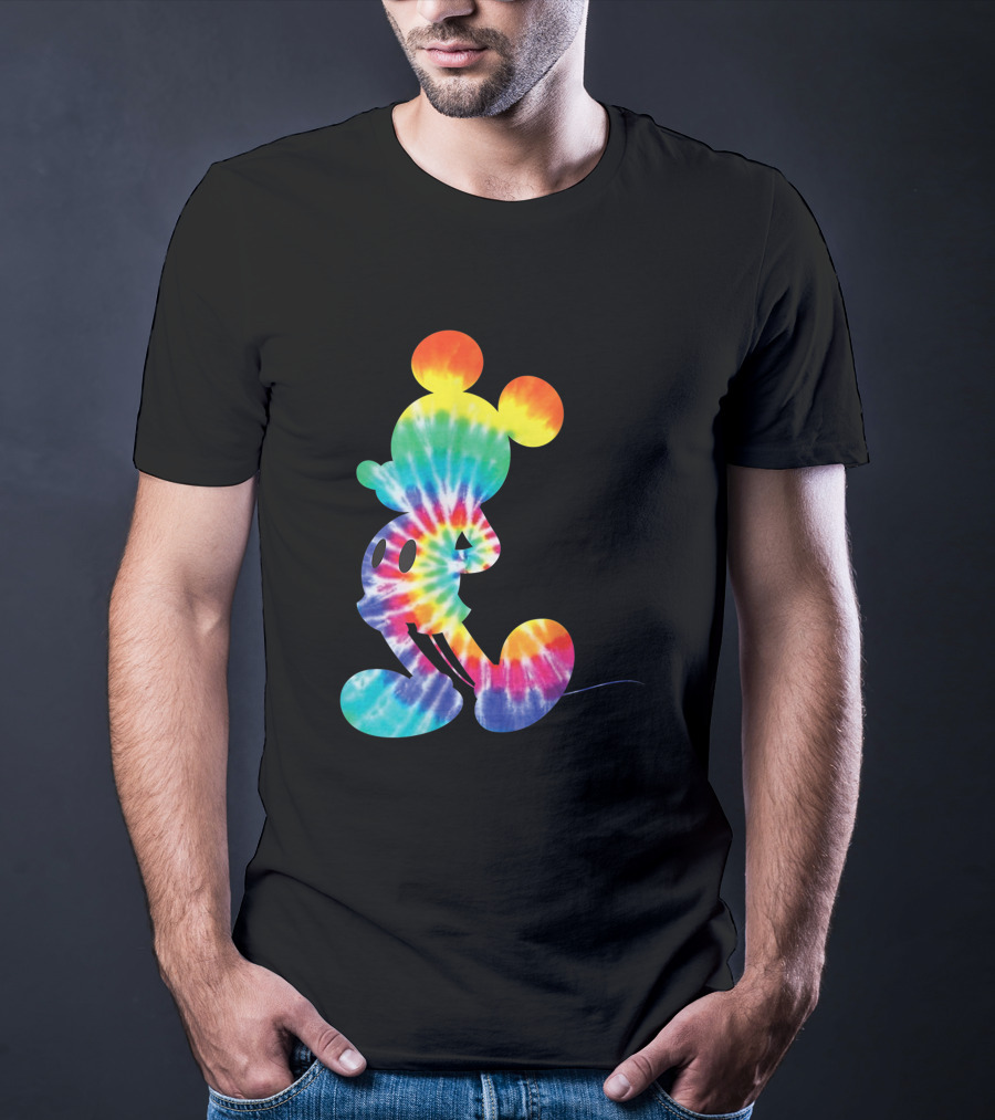 Mickey Mouse Rainbow Tie Dye Disney Iconic T-Shirt