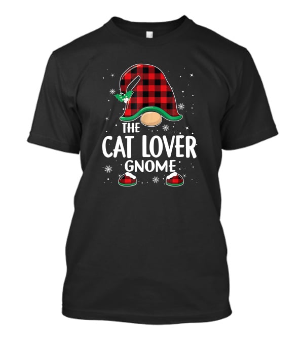 The Cat Lover Gnome Christmas Matching Family Group Party T-Shirt