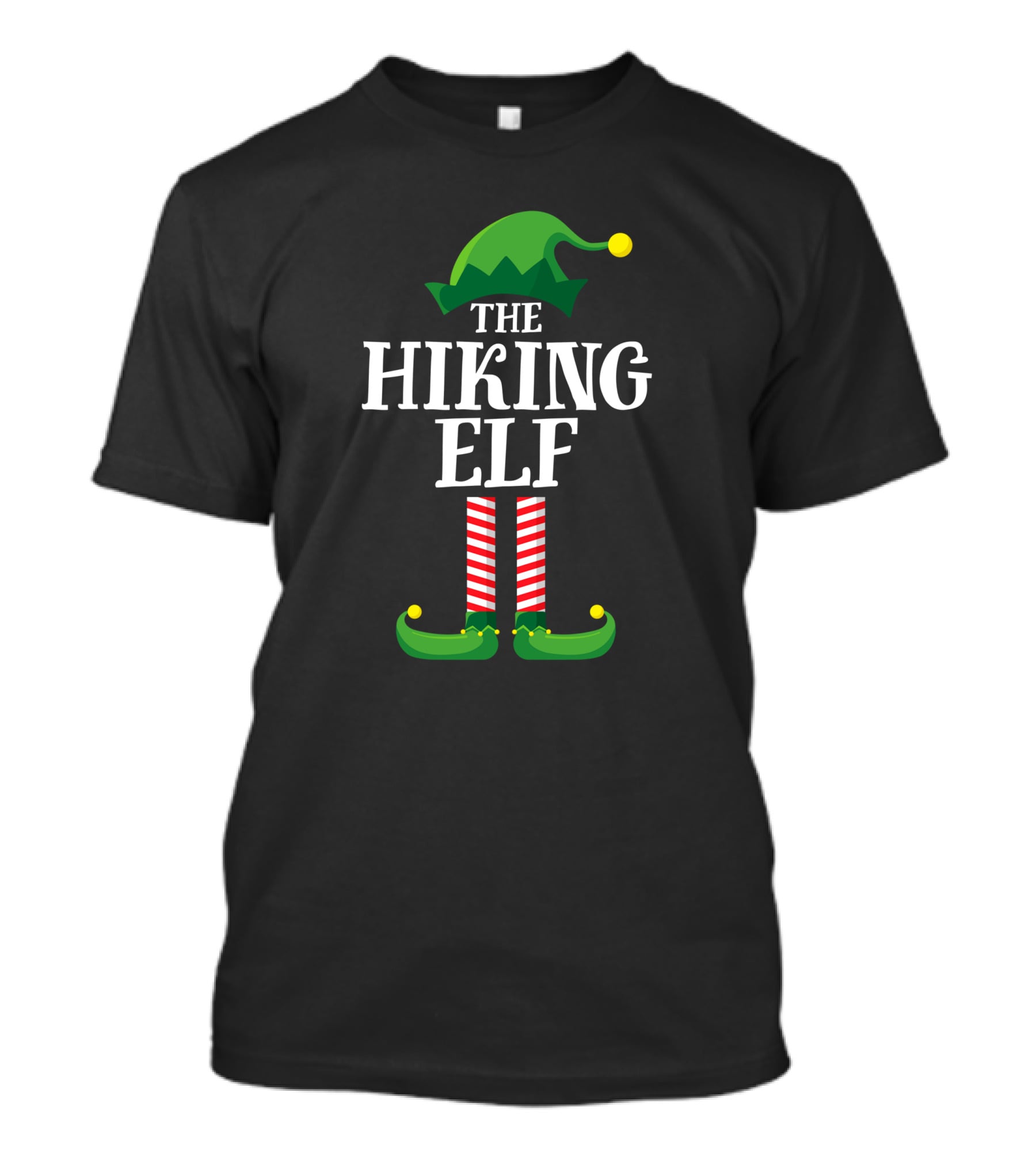 The Hiking Elf Matching Family Group Christmas Party T-Shirt
