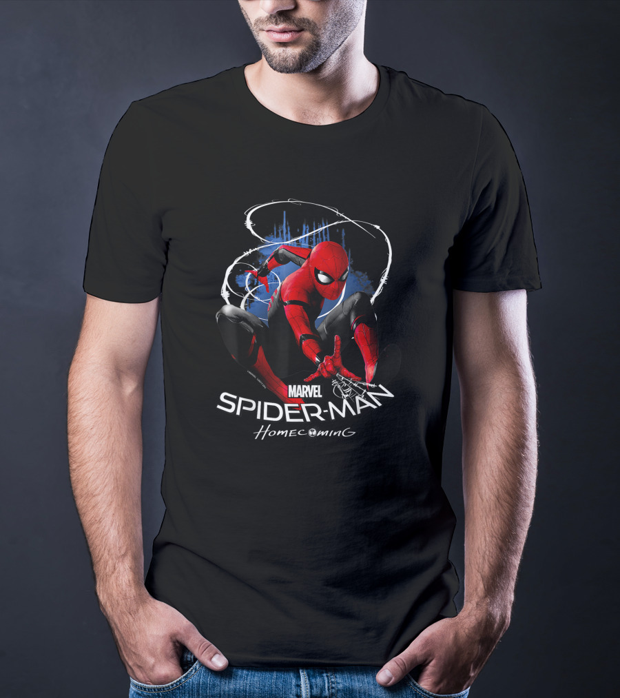 Marvel Spider-Man Homecoming Dynamic Web Swing T-Shirt