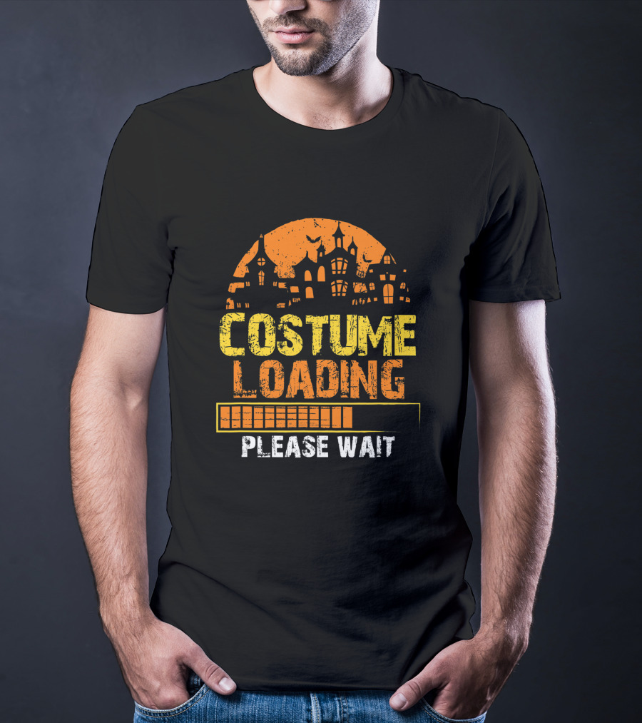 Costume Loading Halloween Please Wait Haunted House T-Shirt