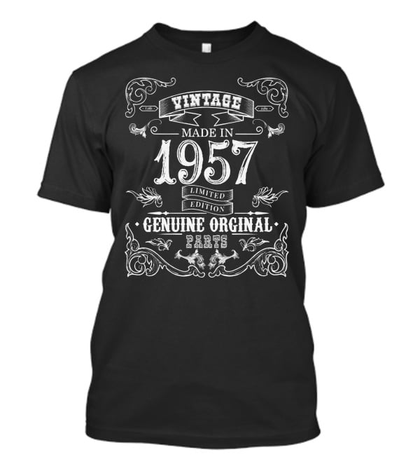 Vintage Made In 1957 Genuine Original Parts T-Shirt