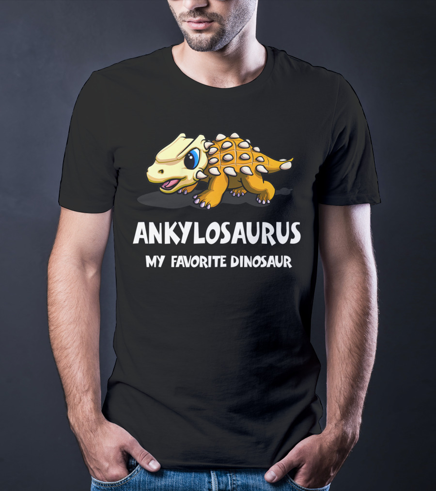 ANKYLOSAURUS MY FAVORITE DINOSAUR Cute Cartoon T-Shirt