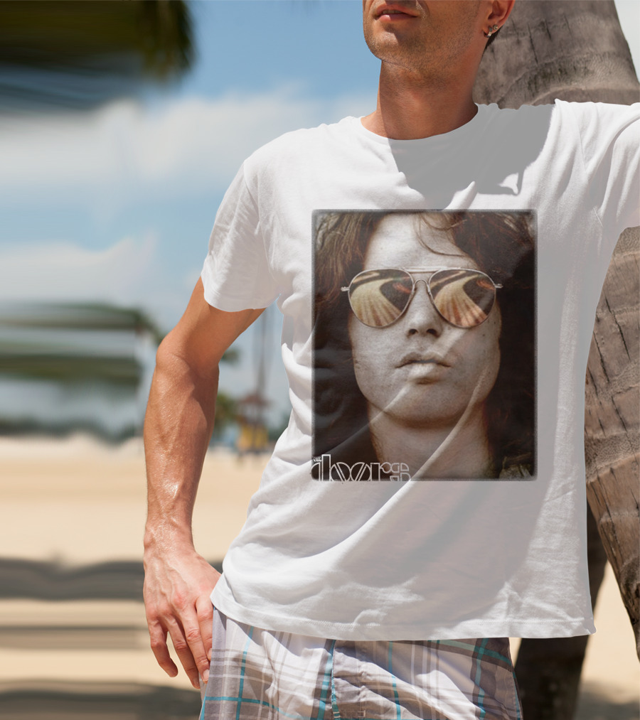The Doors Jim Morrison Aviators Reflection Rock Legend T-Shirt