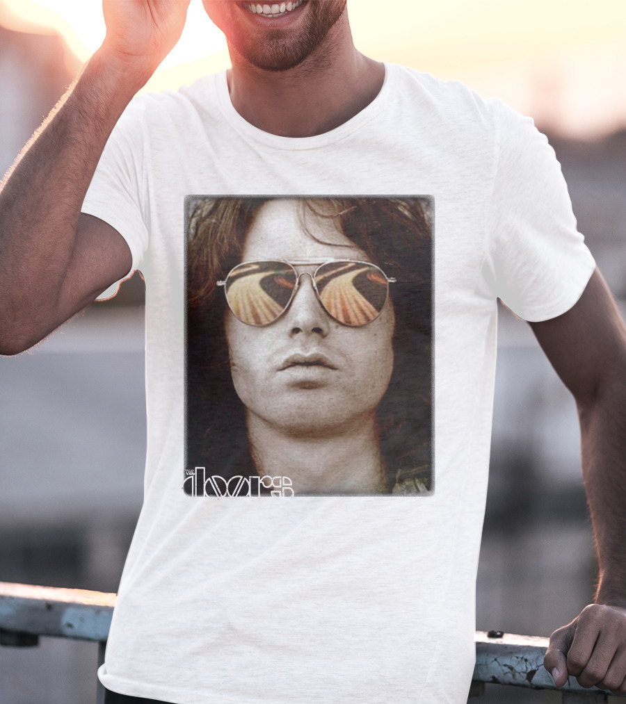 The Doors Jim Morrison Aviators Reflection Rock Legend T-Shirt