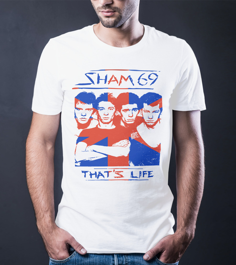 Sham 69 That's Life Union Jack Band T-Shirt