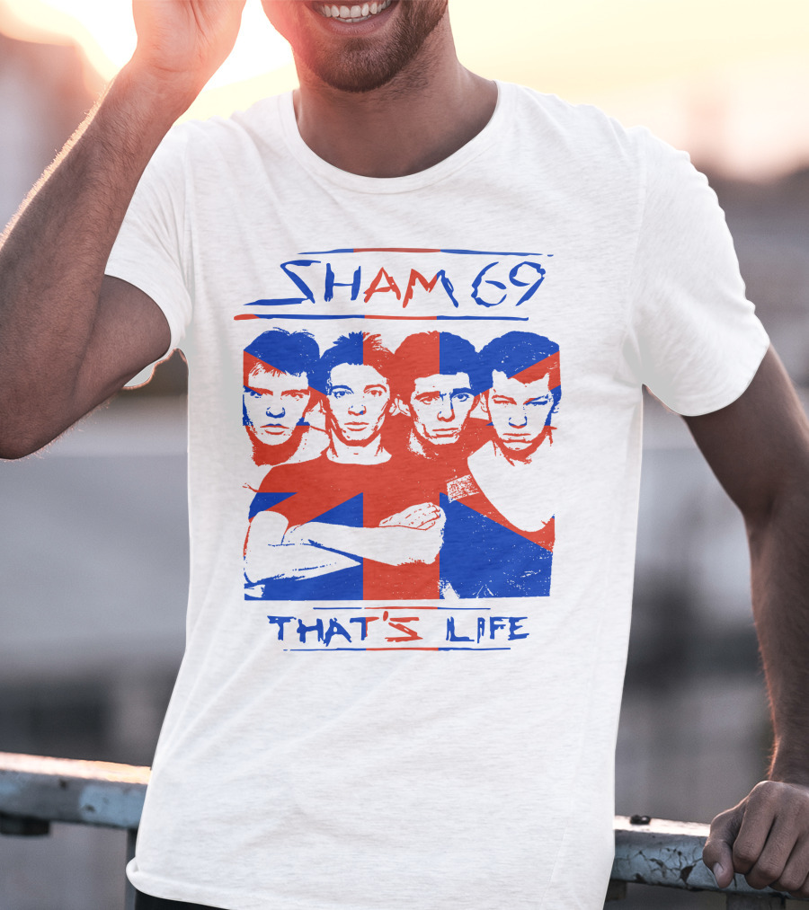 Sham 69 That's Life Union Jack Band T-Shirt