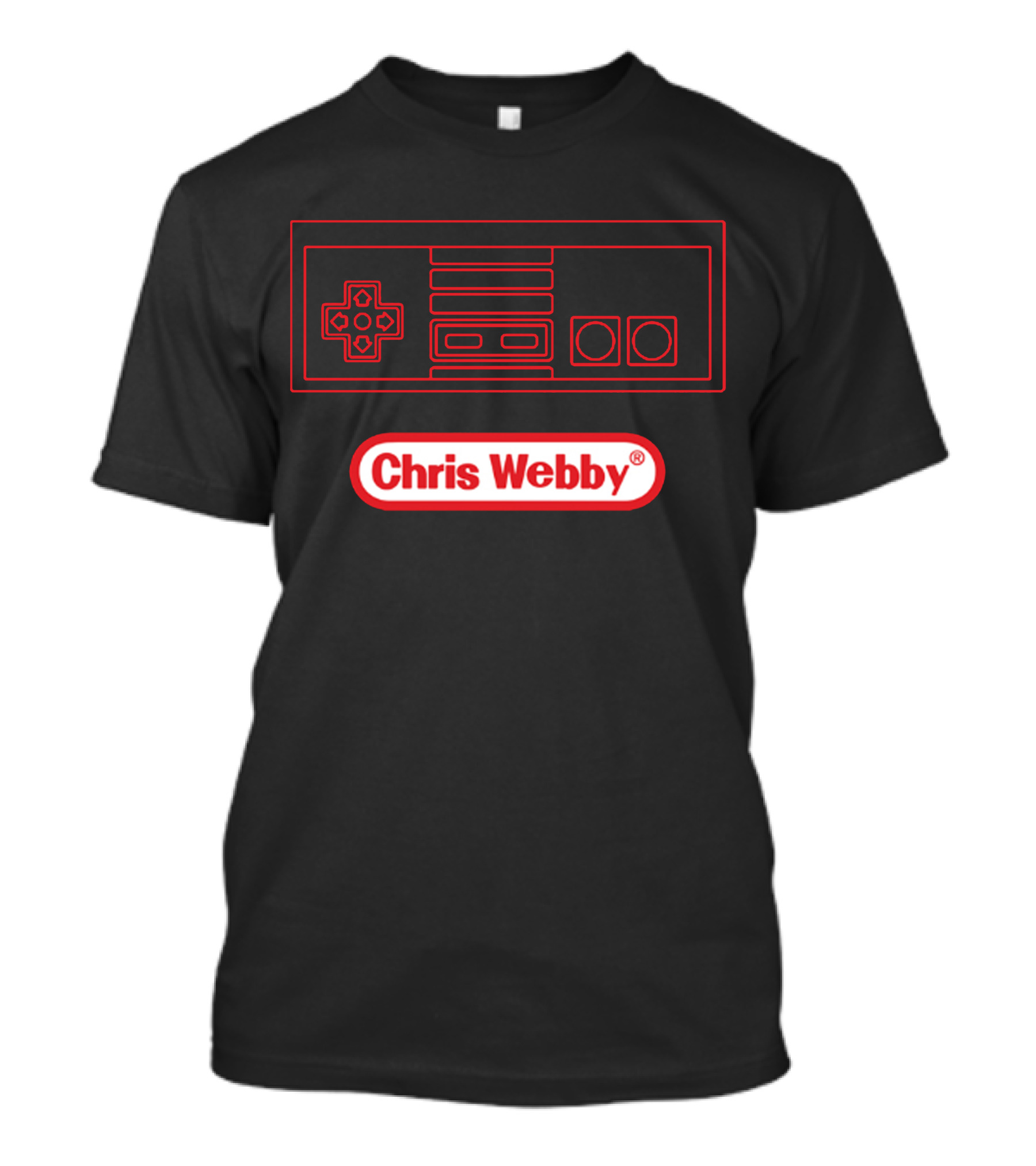 Chris Webby Retro Controller Gaming T-Shirt
