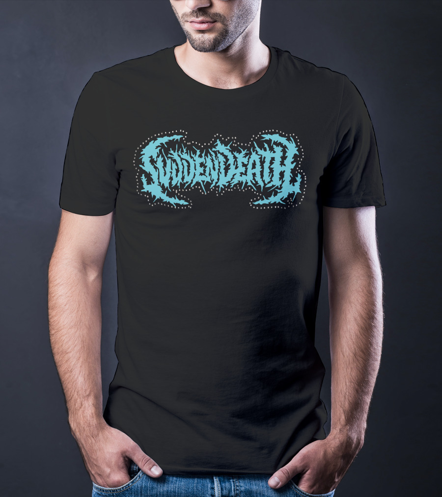 Svdden Death Spiky Text Logo Blue T-Shirt