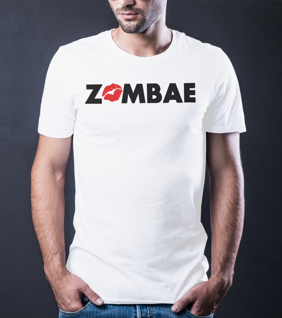 ZOMBAE Lip Print Glam And Gore Merch T-Shirt