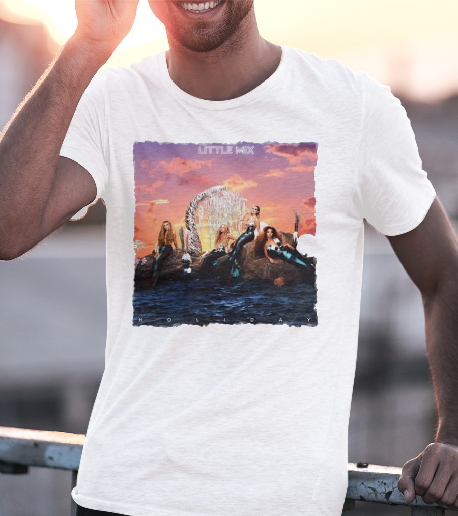 Little Mix Holiday Merch Mermaid Concept Ocean Sunset T-Shirt