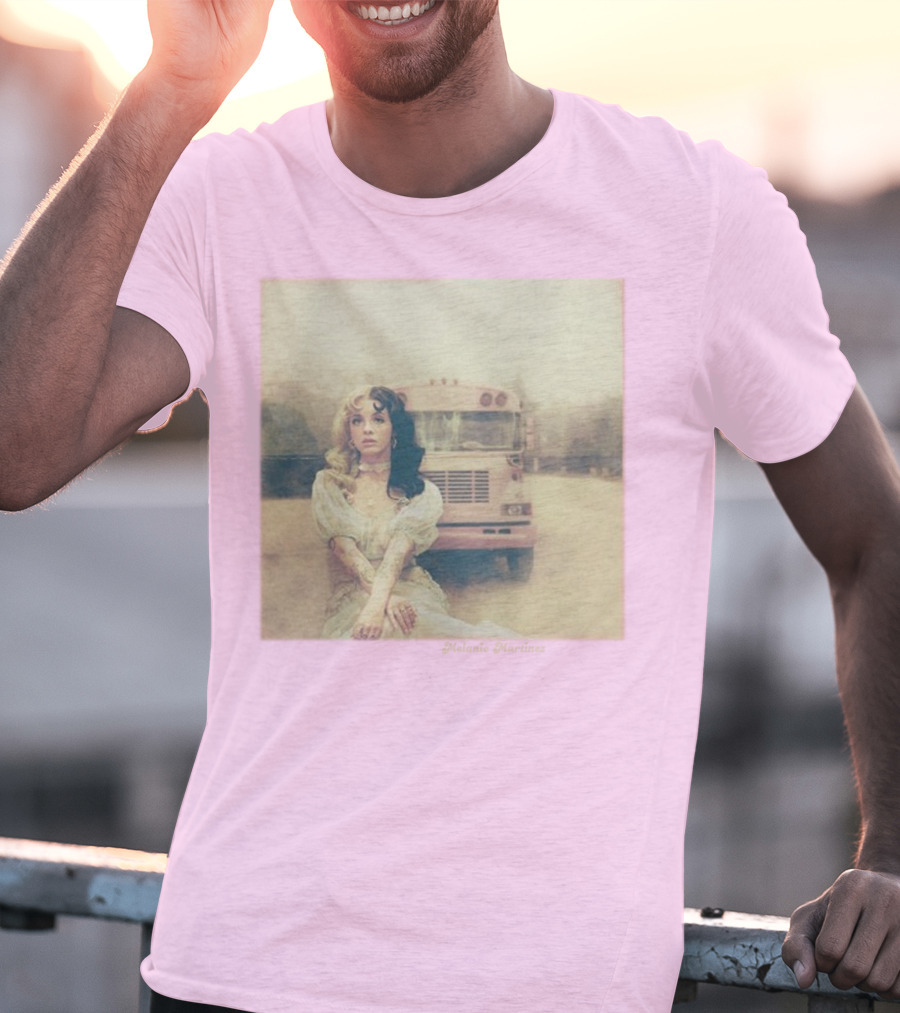 Melanie Martinez Vintage Bus Pastel Pink T-Shirt
