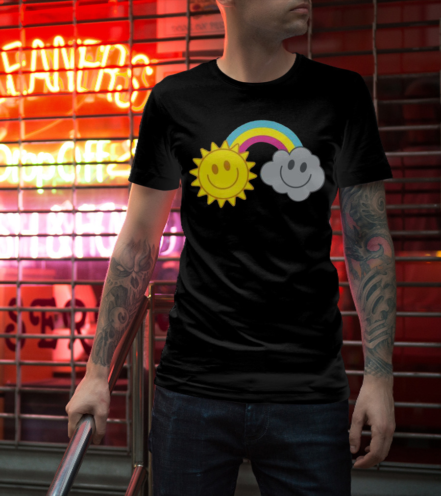 Mcfly Smiling Sun Cloud Rainbow T-Shirt
