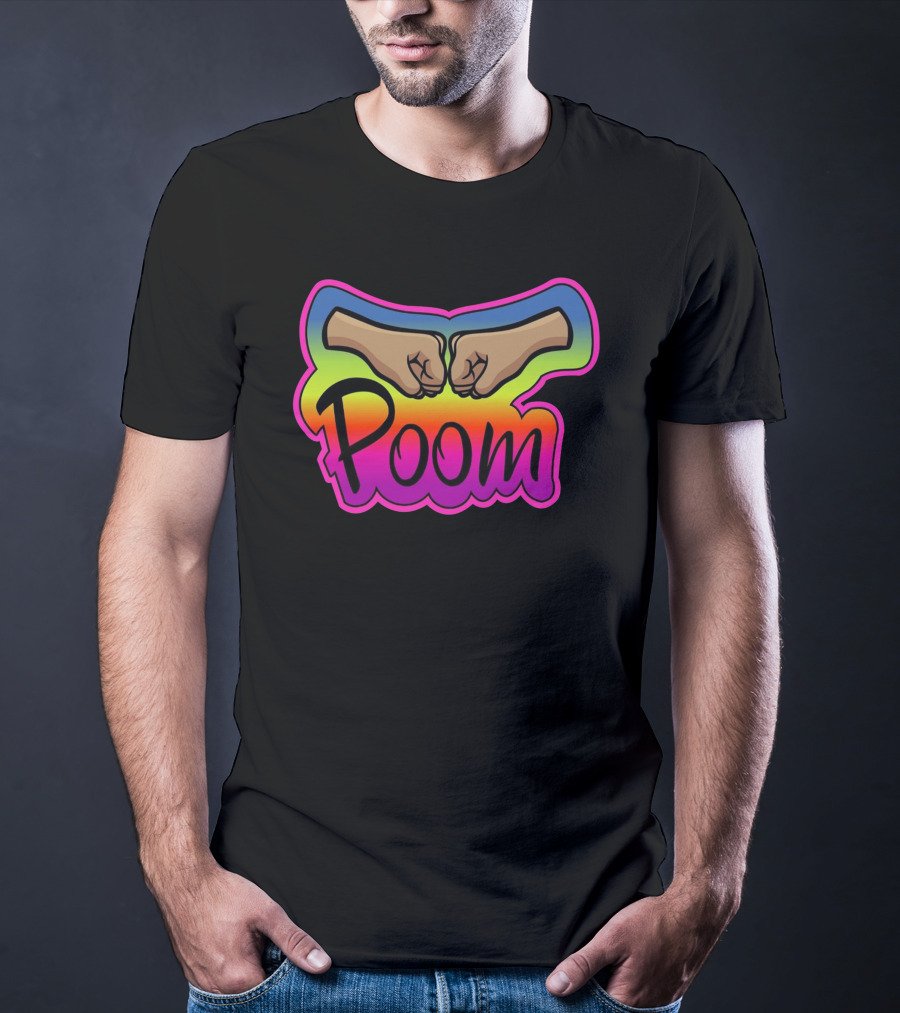 Poom Fist Bump Rainbow T-Shirt