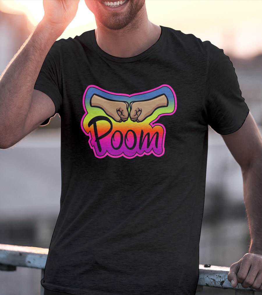 Poom Fist Bump Rainbow T-Shirt