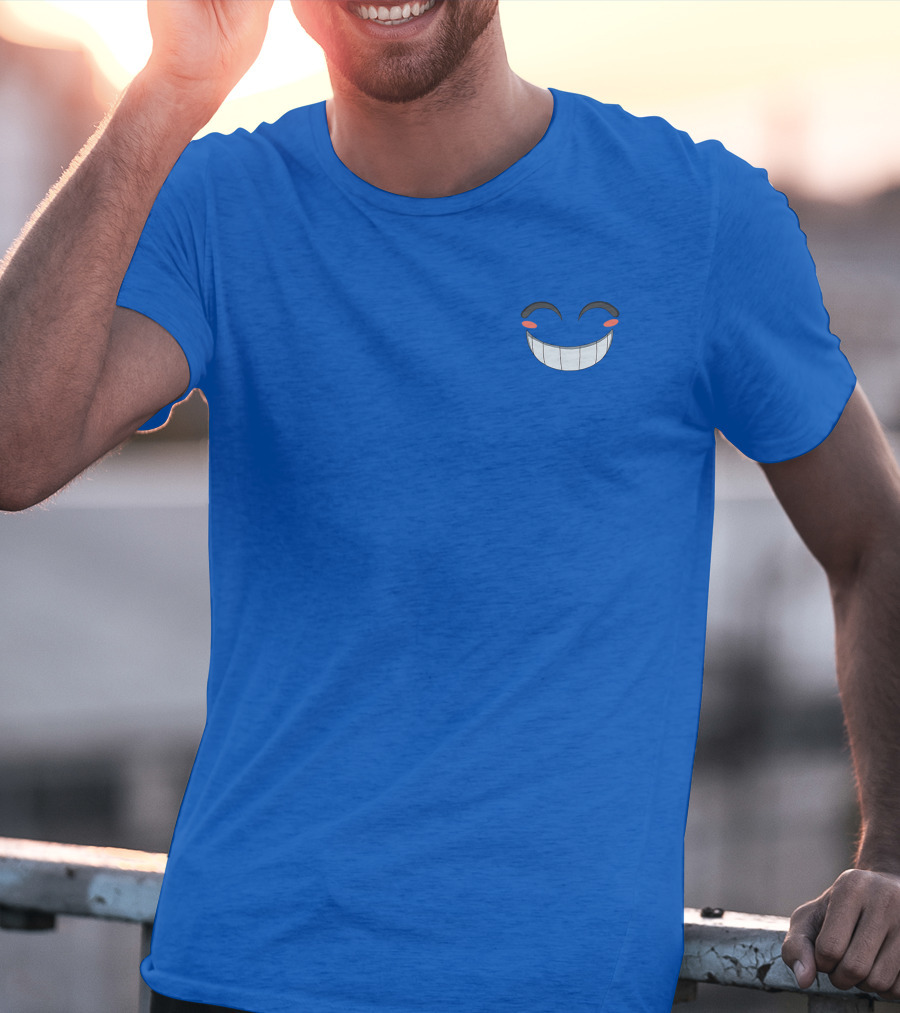 Calixo Smiling Face Blue T-Shirt