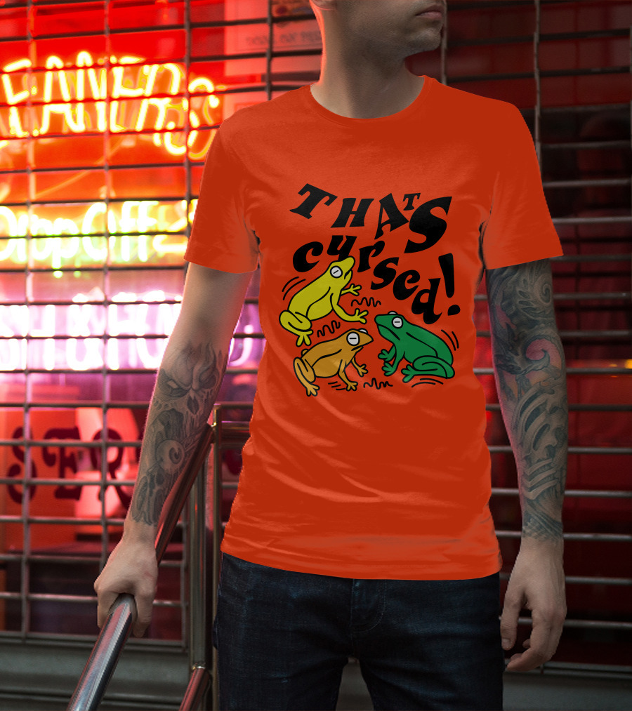 Benoftheweek Merch That’s Cursed Colorful Frogs T-Shirt