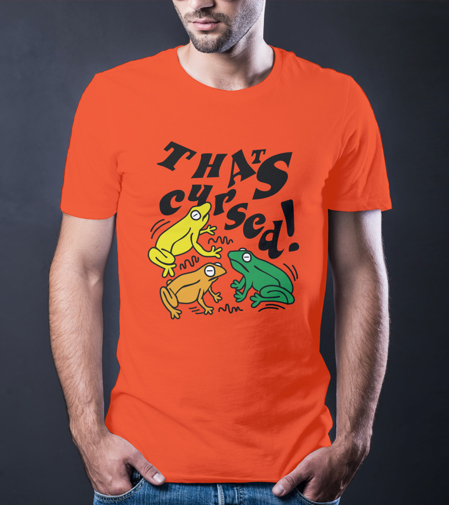 Benoftheweek Merch That’s Cursed Colorful Frogs T-Shirt