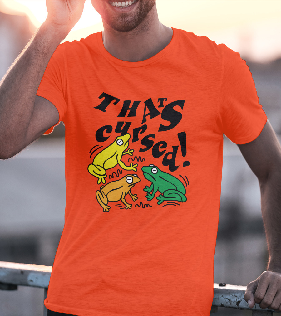 Benoftheweek Merch That’s Cursed Colorful Frogs T-Shirt