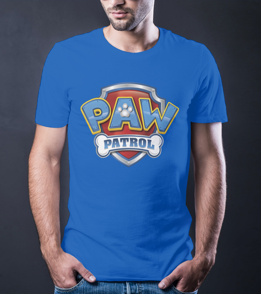 Paw Patrol Birthday Celebration Shield And Bone T-Shirt