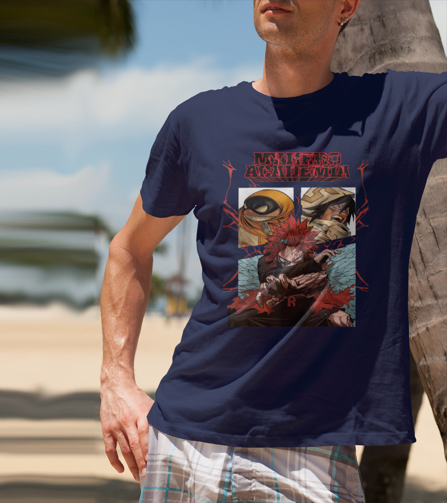 My Hero Academia Kirishima Eijirou With Friends In Battle Stance T-Shirt