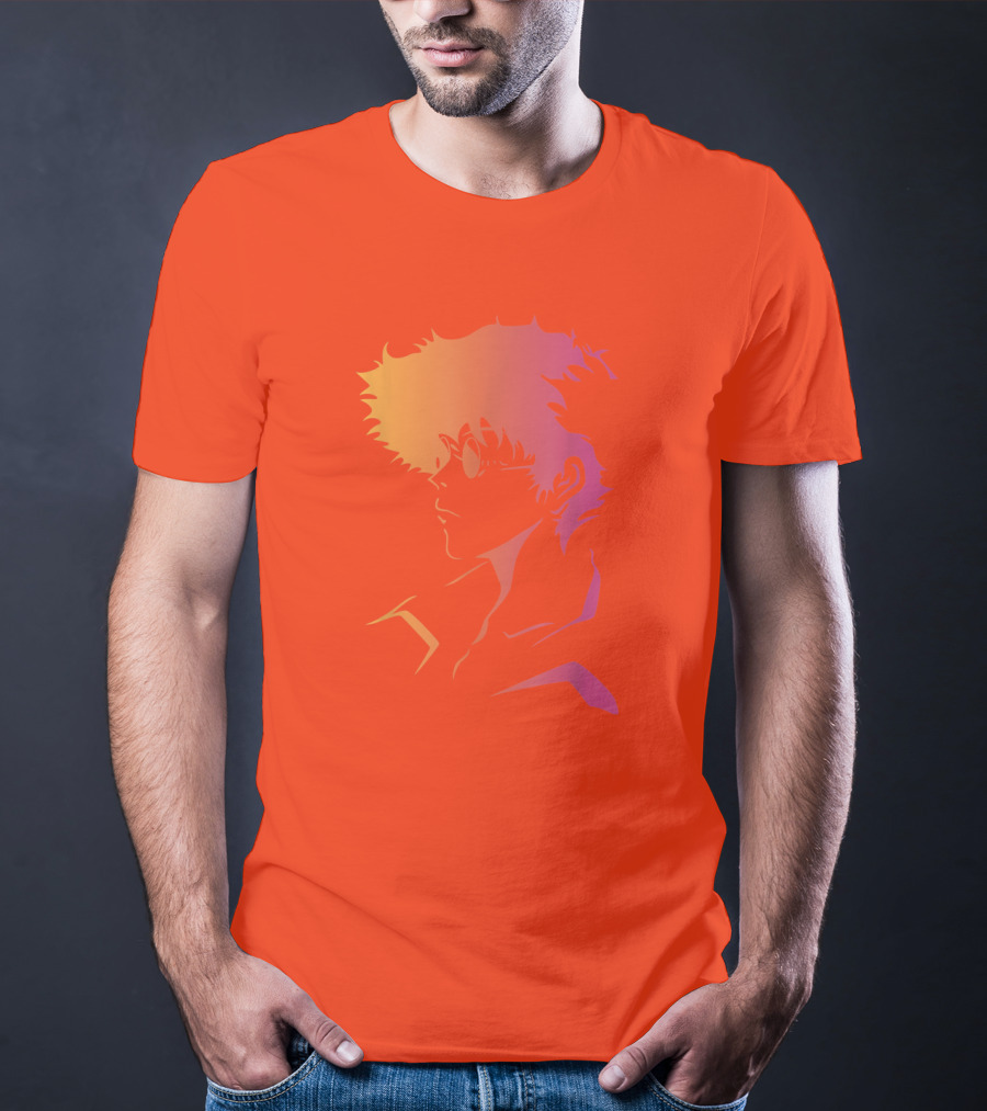 Cowboy Bebop Anime Character Silhouette T-Shirt