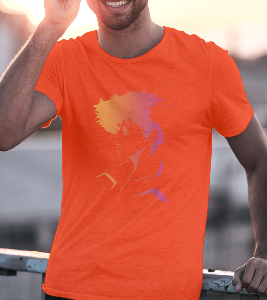 Cowboy Bebop Anime Character Silhouette T-Shirt